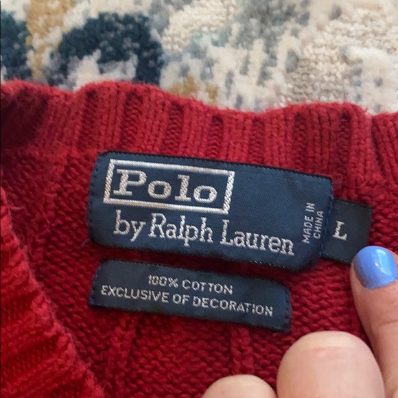 Polo by Ralph Lauren Shirts Red Mens Polo Sweater Poshmark